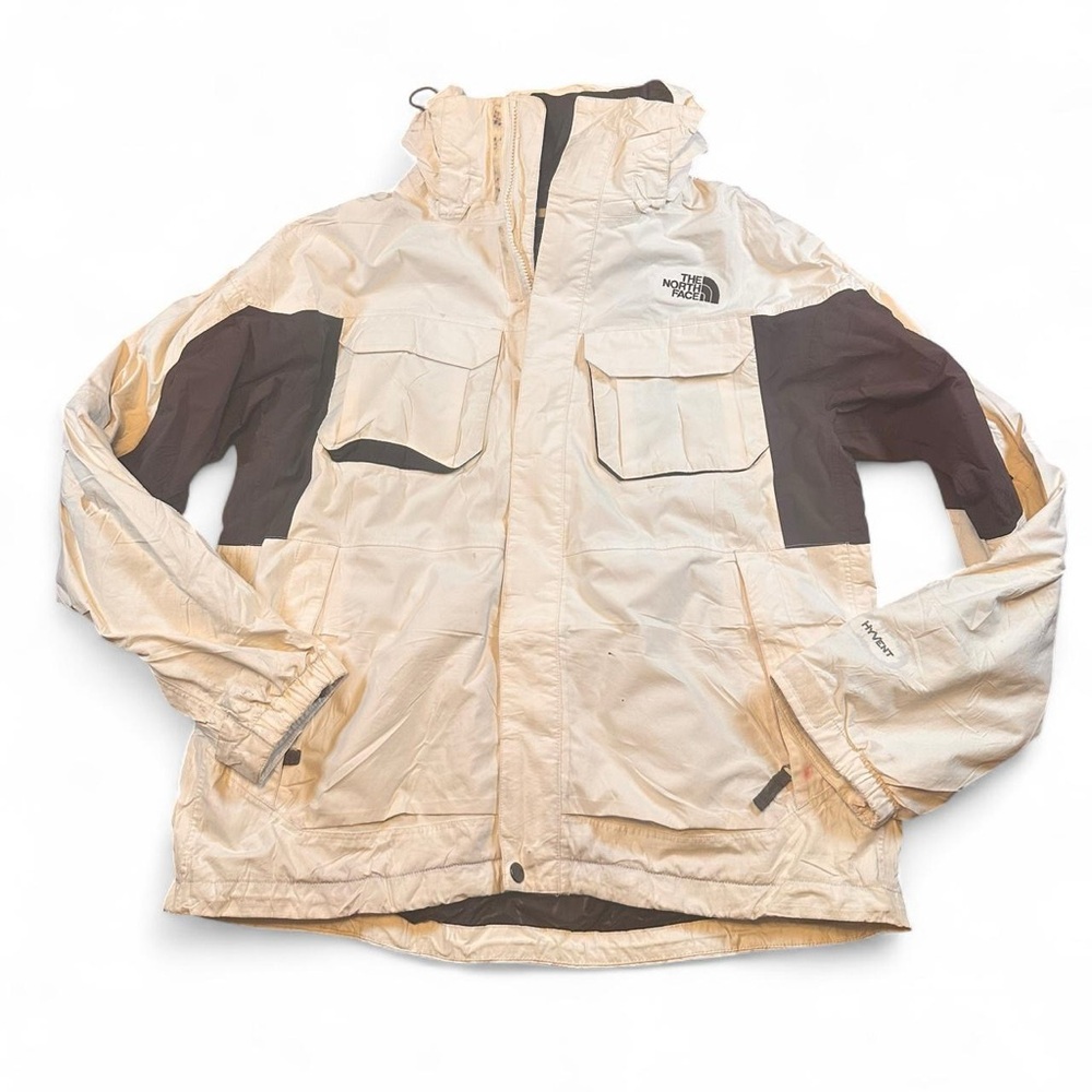 The North Face‎ Men’s White HyVent Multi-Pocket Parka Jacket Size Medium